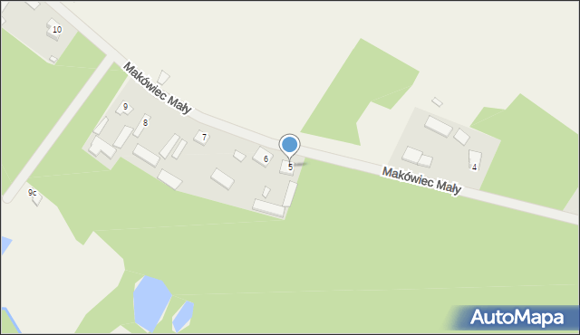 Makówiec Mały, Makówiec Mały, 5, mapa Makówiec Mały