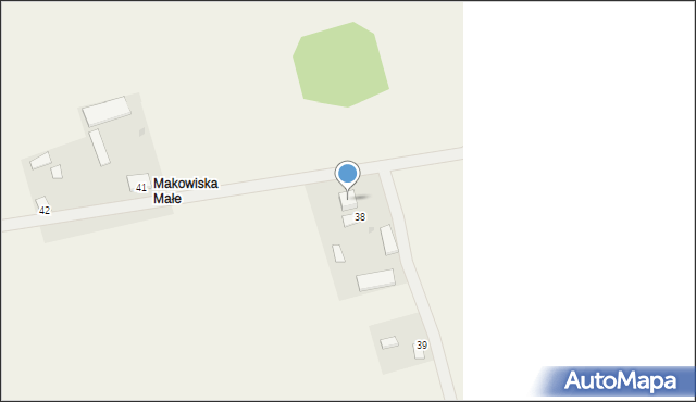 Makowiska, Makowiska, 38A, mapa Makowiska