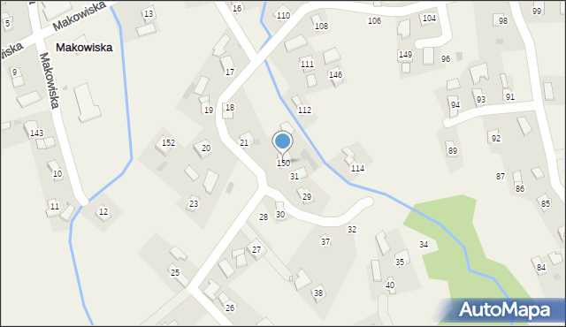 Makowiska, Makowiska, 150, mapa Makowiska