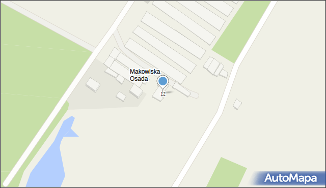 Makowiska, Makowiska, 12, mapa Makowiska