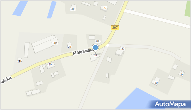 Makowiska, Makowiska, 14, mapa Makowiska