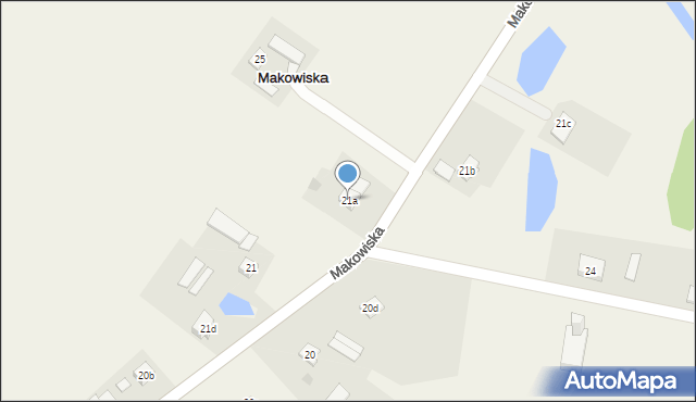 Makowiska, Makowiska, 21a, mapa Makowiska