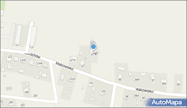 Makowisko, Makowisko, 127B, mapa Makowisko