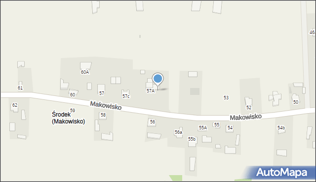 Makowisko, Makowisko, 57B, mapa Makowisko