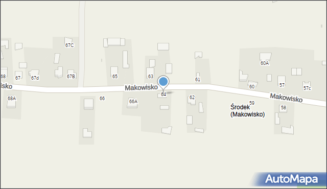 Makowisko, Makowisko, 64, mapa Makowisko