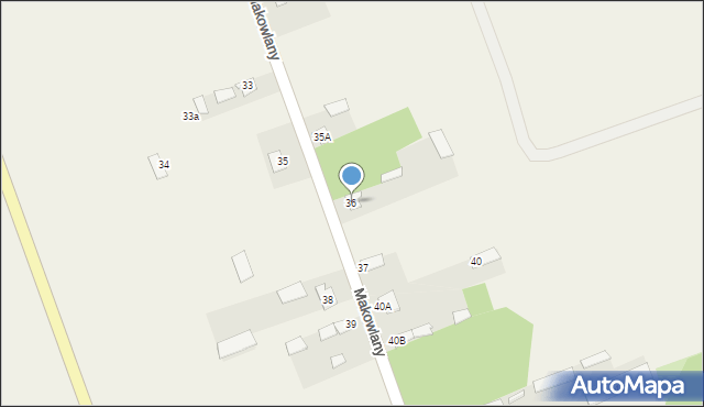 Makowlany, Makowlany, 36, mapa Makowlany