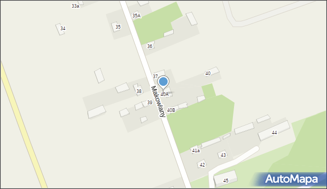 Makowlany, Makowlany, 40A, mapa Makowlany