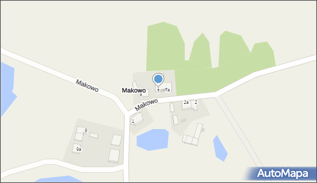 Makowo, Makowo, 7, mapa Makowo