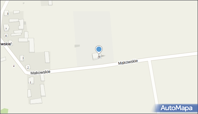 Makowskie, Makowskie, 26, mapa Makowskie