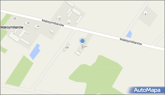 Maksymilianów, Maksymilianów, 10, mapa Maksymilianów