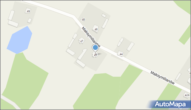 Maksymilianów, Maksymilianów, 45, mapa Maksymilianów