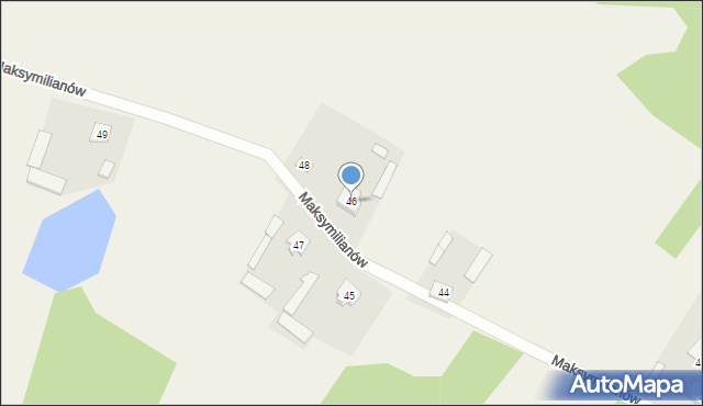 Maksymilianów, Maksymilianów, 46, mapa Maksymilianów