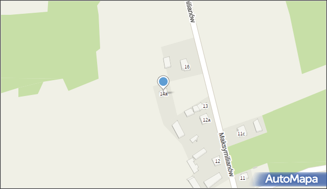 Maksymilianów, Maksymilianów, 14a, mapa Maksymilianów