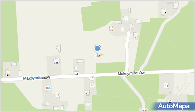 Maksymilianów, Maksymilianów, 10a, mapa Maksymilianów