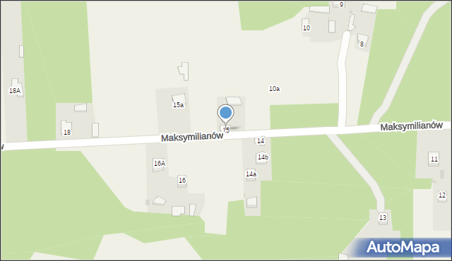 Maksymilianów, Maksymilianów, 15, mapa Maksymilianów