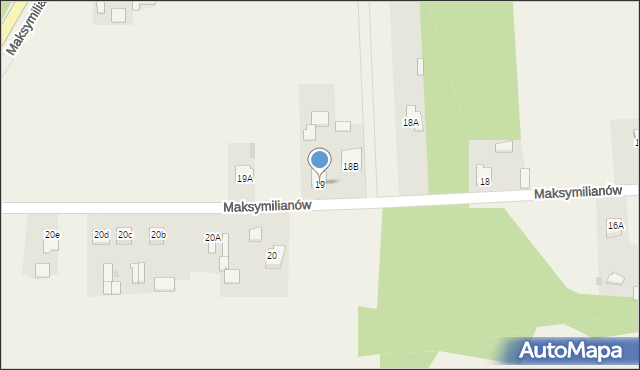 Maksymilianów, Maksymilianów, 19, mapa Maksymilianów