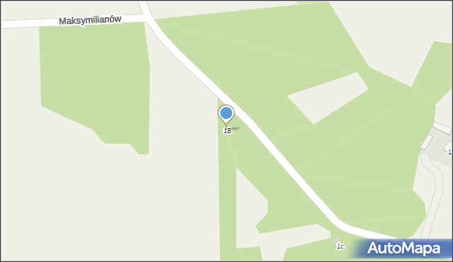 Maksymilianów, Maksymilianów, 1B, mapa Maksymilianów