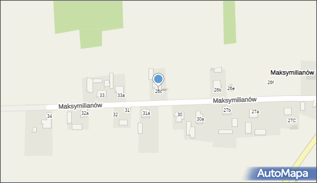 Maksymilianów, Maksymilianów, 26c, mapa Maksymilianów