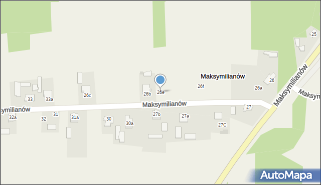 Maksymilianów, Maksymilianów, 26e, mapa Maksymilianów
