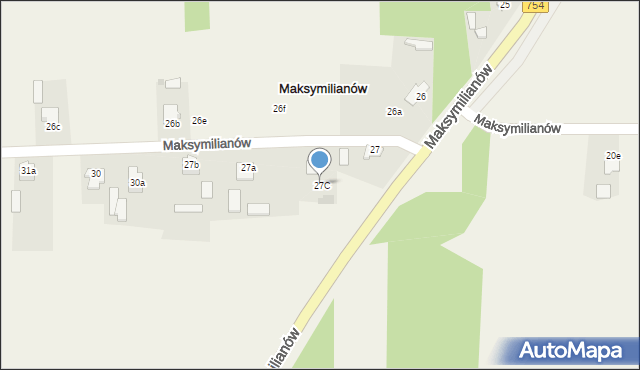 Maksymilianów, Maksymilianów, 27C, mapa Maksymilianów