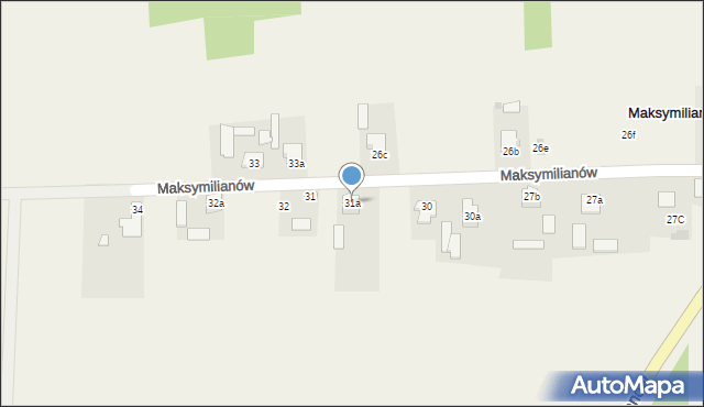 Maksymilianów, Maksymilianów, 31a, mapa Maksymilianów