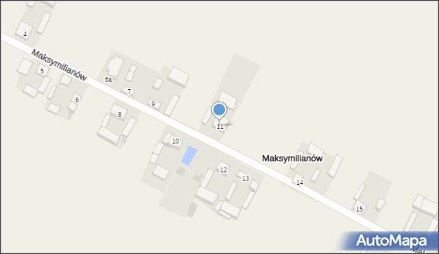 Maksymilianów, Maksymilianów, 11, mapa Maksymilianów
