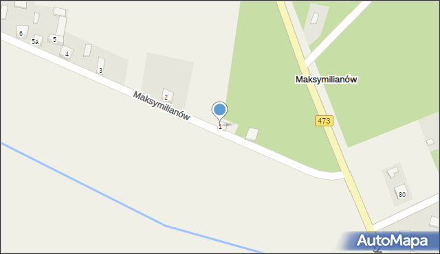 Maksymilianów, Maksymilianów, 1, mapa Maksymilianów