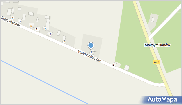 Maksymilianów, Maksymilianów, 2, mapa Maksymilianów