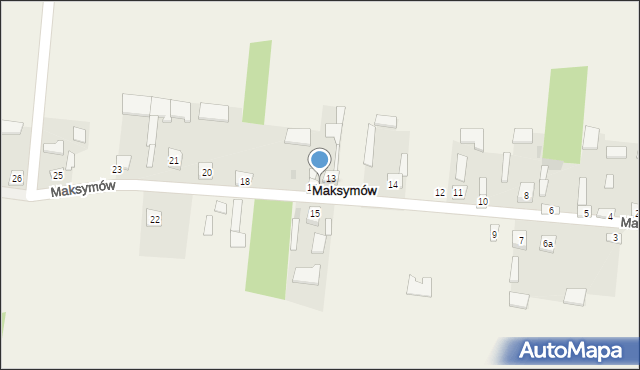 Maksymów, Maksymów, 16, mapa Maksymów