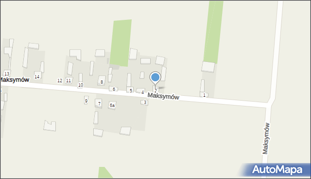 Maksymów, Maksymów, 2, mapa Maksymów