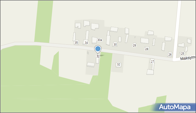 Maksymów, Maksymów, 31, mapa Maksymów