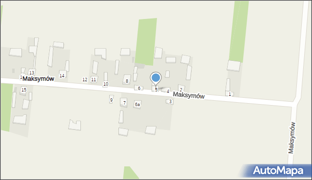 Maksymów, Maksymów, 5, mapa Maksymów