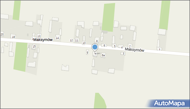Maksymów, Maksymów, 7, mapa Maksymów