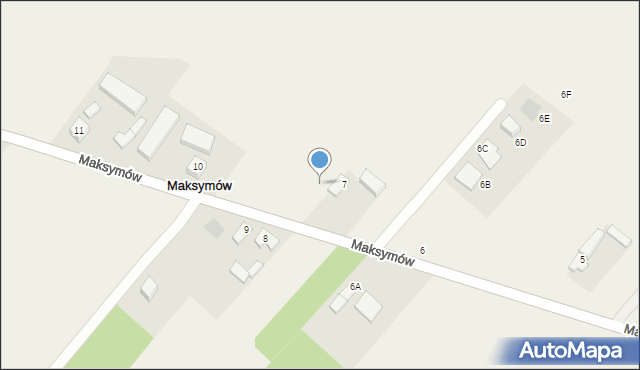 Maksymów, Maksymów, 8a, mapa Maksymów