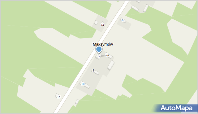 Maksymów, Maksymów, 7, mapa Maksymów