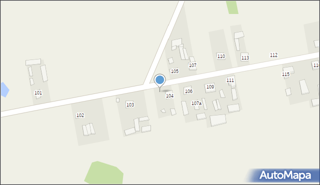 Mała Wieś, Mała Wieś, 104A, mapa Mała Wieś