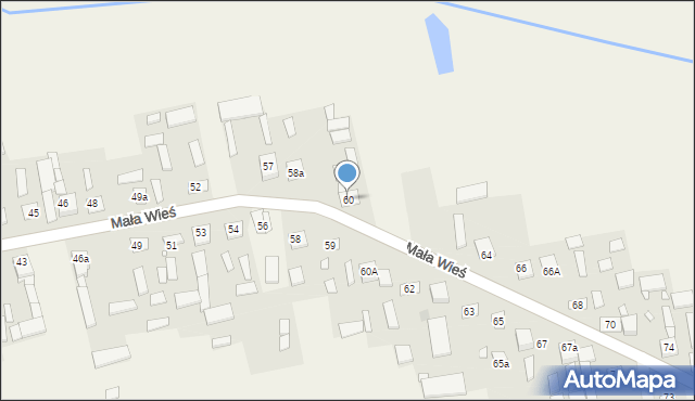 Mała Wieś, Mała Wieś, 60, mapa Mała Wieś
