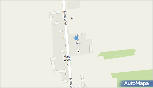 Mała Wieś, Mała Wieś, 6a, mapa Mała Wieś