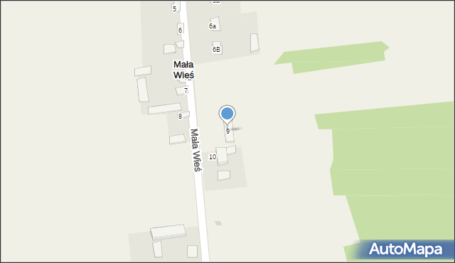Mała Wieś, Mała Wieś, 9, mapa Mała Wieś