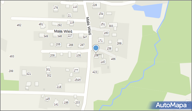 Mała Wieś, Mała Wieś, 108, mapa Mała Wieś