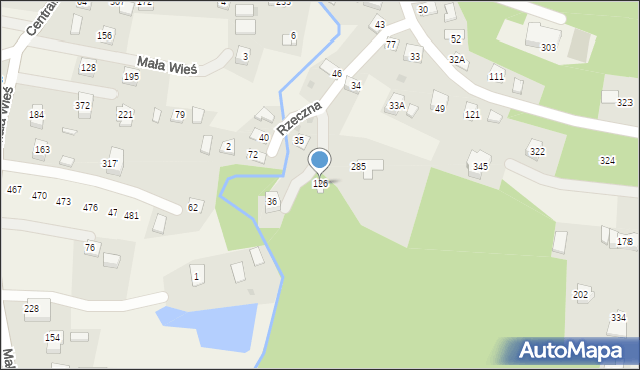 Mała Wieś, Mała Wieś, 126, mapa Mała Wieś