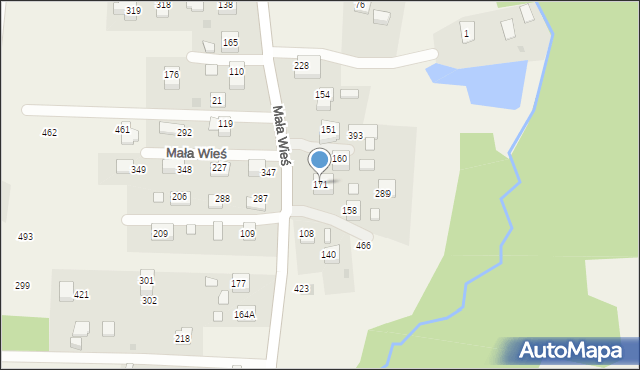 Mała Wieś, Mała Wieś, 171, mapa Mała Wieś