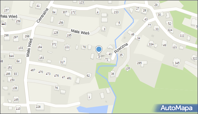 Mała Wieś, Mała Wieś, 2, mapa Mała Wieś