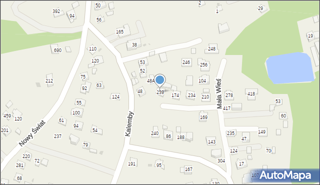 Mała Wieś, Mała Wieś, 239, mapa Mała Wieś