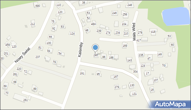 Mała Wieś, Mała Wieś, 240, mapa Mała Wieś