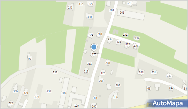 Mała Wieś, Mała Wieś, 275, mapa Mała Wieś