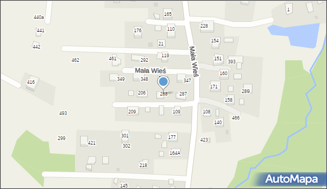 Mała Wieś, Mała Wieś, 288, mapa Mała Wieś