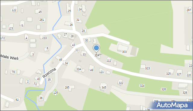 Mała Wieś, Mała Wieś, 32A, mapa Mała Wieś