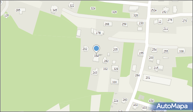 Mała Wieś, Mała Wieś, 334, mapa Mała Wieś