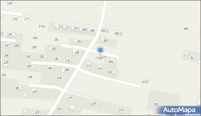 Mała Wieś, Mała Wieś, 414, mapa Mała Wieś